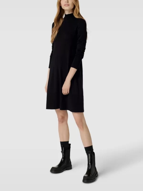 Esprit Collection Kleid In Strick-Optik Modell ‘Nos August’ – Schwarz 1