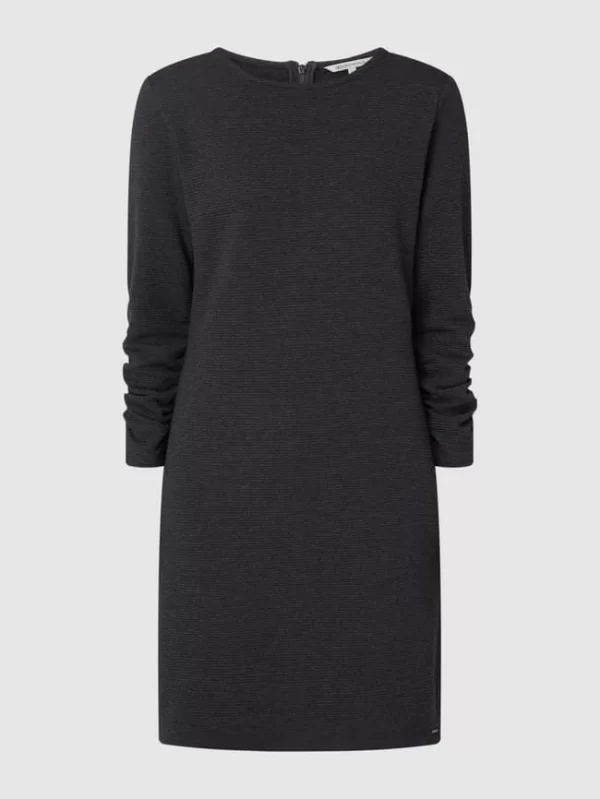 Tom Tailor Denim Kleid Mit 3/4-Arm – Anthrazit 3