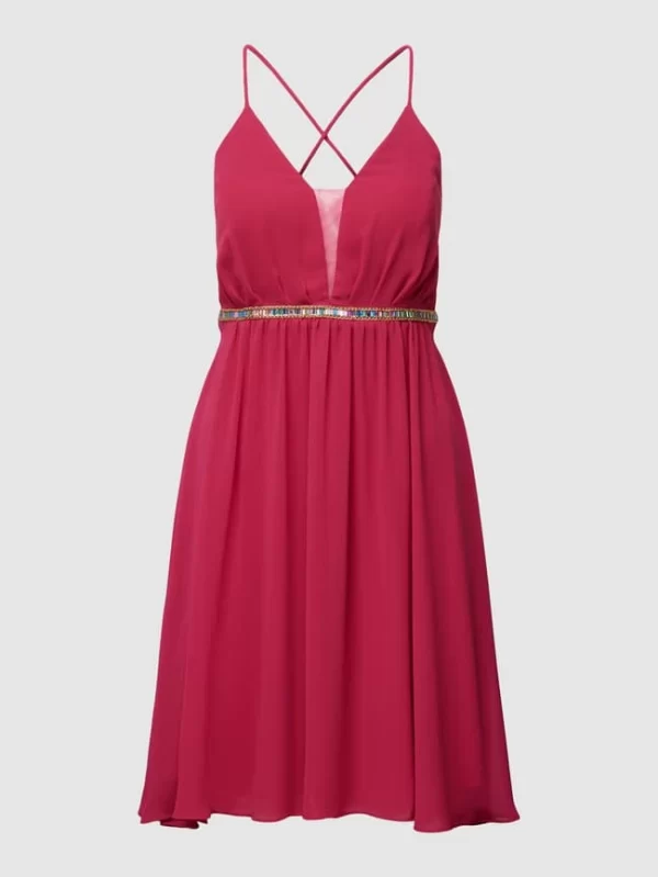 Jake*s Cocktail Cocktailkleid Mit Ziersteinbesatz – Pink Meliert 3