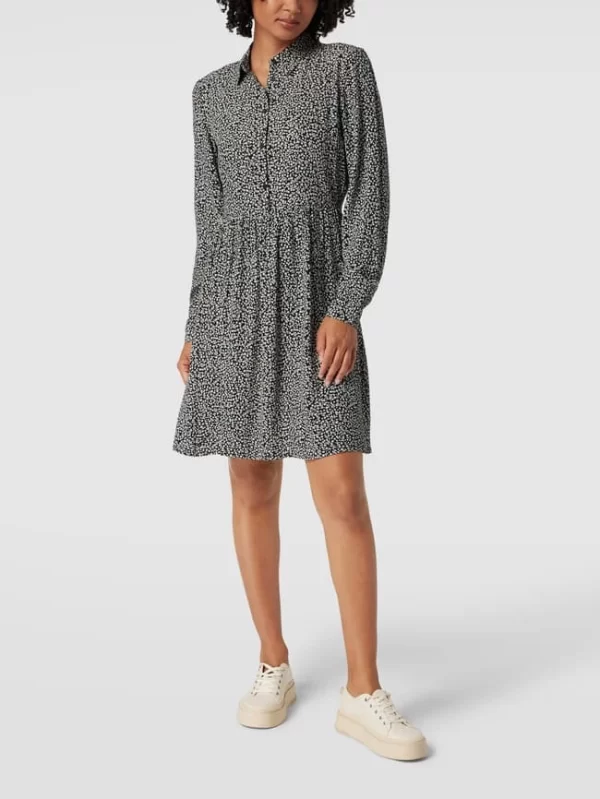 Vila Blusenkleid Mit Volantsaum Modell ‘VIFINI’ – Schwarz 1