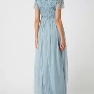 Christian Berg Cocktail Abendkleid Aus Mesh Mit Pailletten – Schilf Meliert 12
